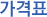 가격표